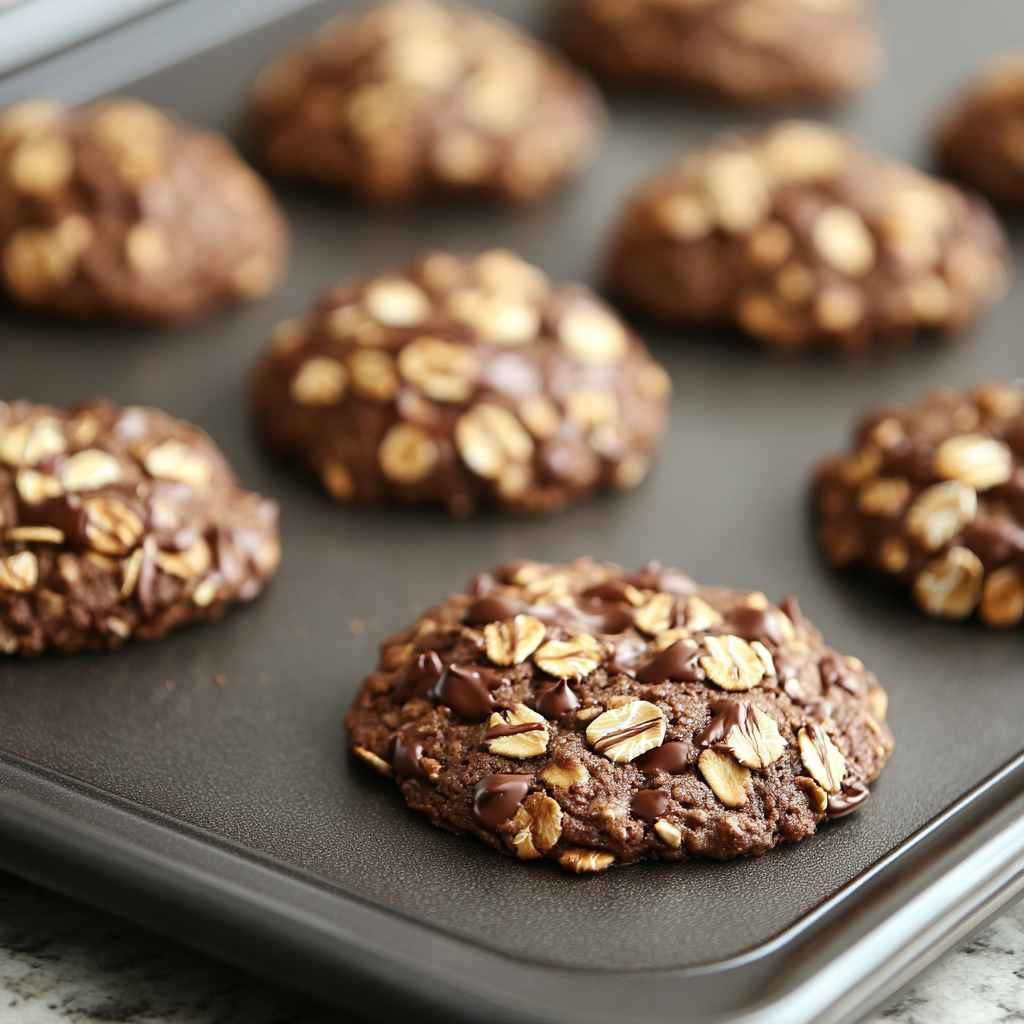 Cookies healthy et végétaliens avoine et chocolat