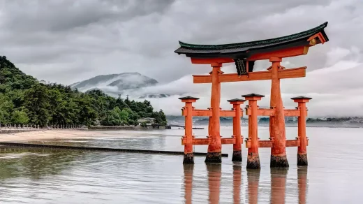 Torii, portail de temple shintoïste traditionnel japonais - Voyage au Japon